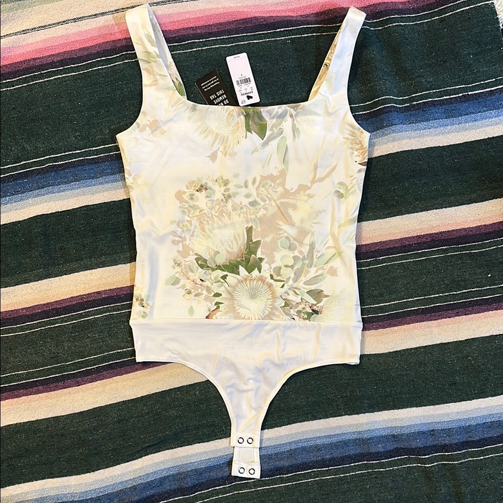 Express Floral Print Bodysuit